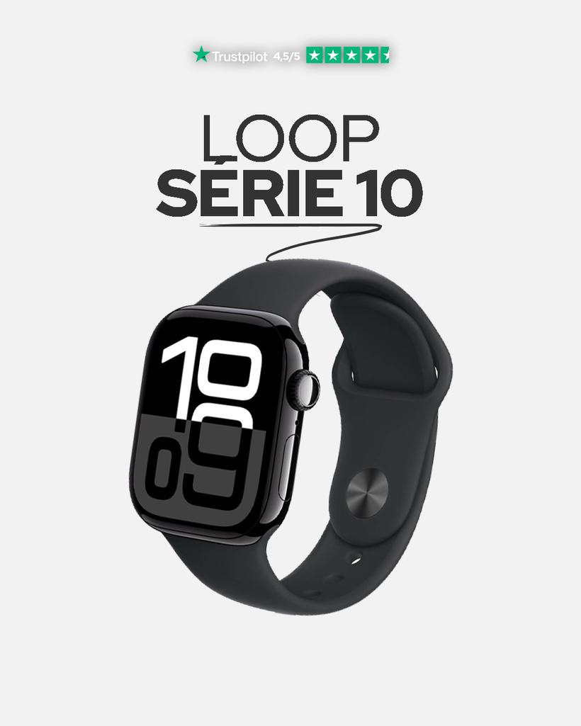 Smartwatch S10 + Fones P9 Preto