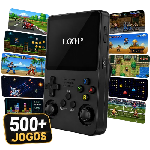 Consola Retro Preto + Pack de Jogos