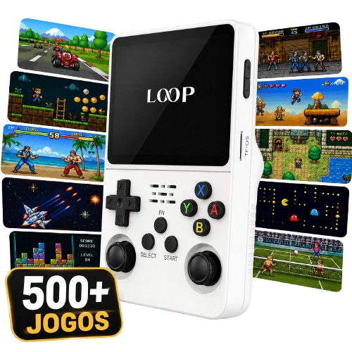 Consola Retro Branco + Pack de Jogos