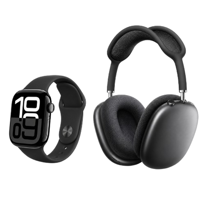Smartwatch S10 + Fones P9 Preto