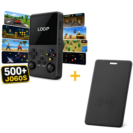 Consola Retro + Cartão GPS - Preto