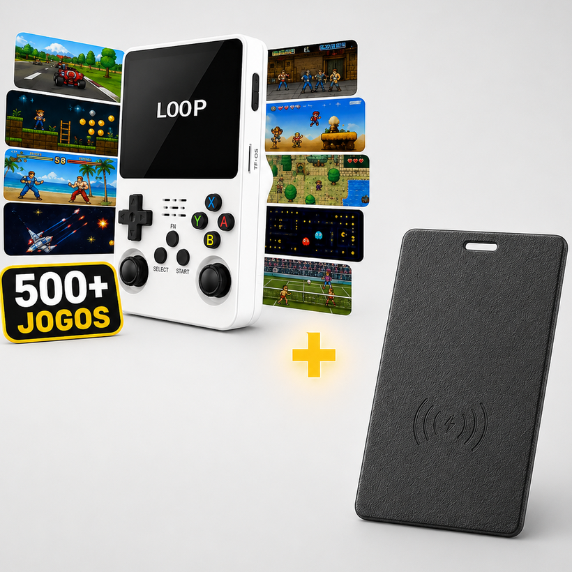 Consola Retro + Cartão GPS - Branco